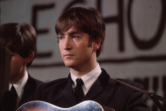 The voice of John Lennon, seen here in 1963, will appear on The Beatles' new record, says his former bandmate Paul McCartney.