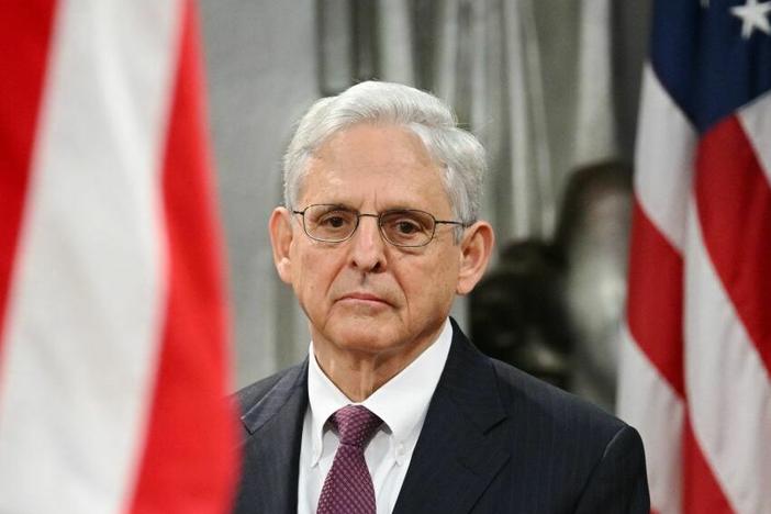 U.S. Attorney General Merrick Garland is pictured during a Justice Department event on May 24. On Wednesday, he defended the integrity of the special counsel investigation into former President Donald Trump's handling of classified documents after leaving office.