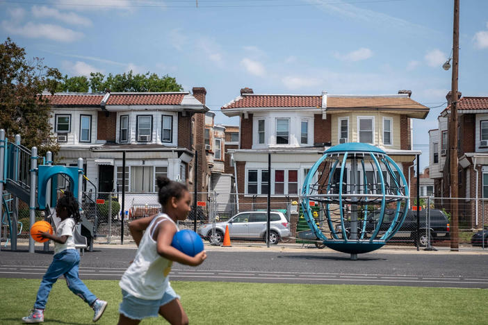 A year ago, the schoolyard at the Add B. Anderson School in West Philadelphia was nothing but bare concrete. Now, it's a revamped green space that serves the whole community.