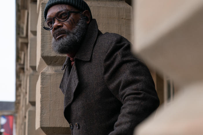 Samuel L. Jackson as Nick Fury.