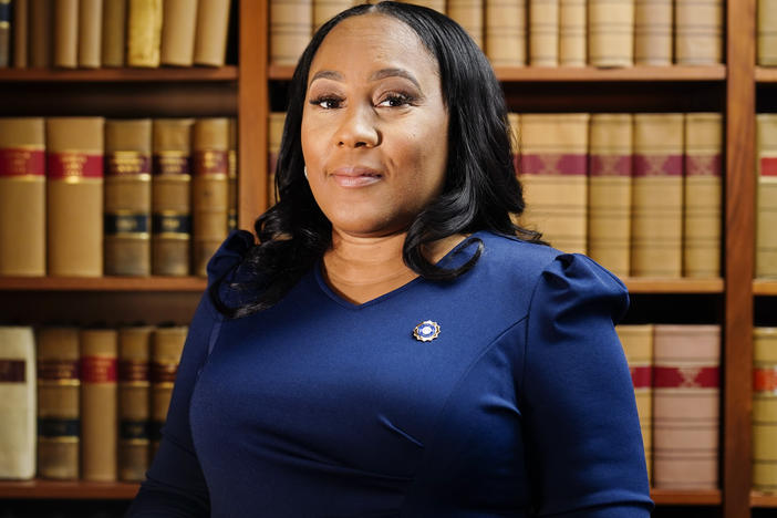Fulton County District Attorney Fani Willis poses for a portrait on April 19 in Atlanta.