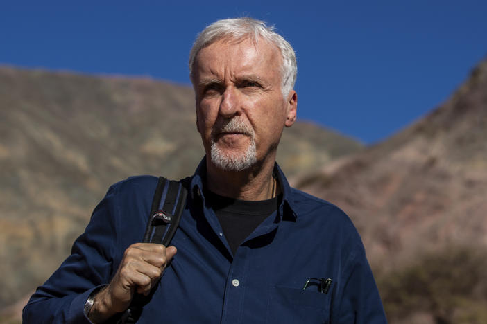 James Cameron walks in Purmamarca, Argentina, earlier this month. He's compared the OceanGate submersible tragedy to that of the Titanic itself.