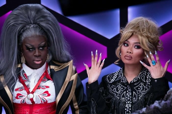 Bob the Drag Queen and JujuBee in the upcoming<em> Dungeons and Drag Queens</em>