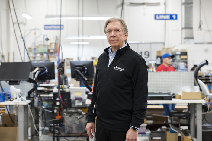 Dan Digre, CEO of MISCO, on the factory floor in St. Paul, Minn. on May 18, 2023.