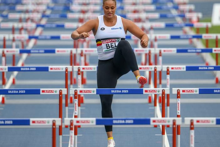 Jolien Boumkwo competed in the 100-meter hurdles at the European Athletics Team Championships, in Chorchow, Silesia, Poland, this weekend, answering her team's call for help in securing two points in the competition.