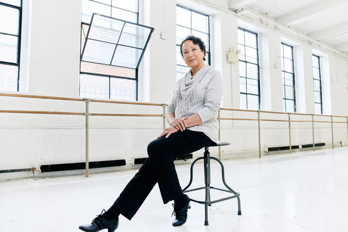 Virginia Johnson, 73, the outgoing artistic director of Dance Theatre of Harlem poses in one of the company's ballet studios at 466 West 152nd street in New York City, N.Y. on Thursday, June 22, 2023. She joined the company in 1969 as a founding member and prima ballerina, returning to it as the Artistic Director from 2009-2023.