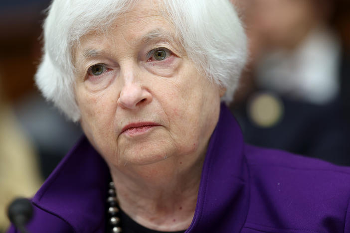 Treasury Secretary Janet Yellen testifies before the House Financial Services Committee on Capitol Hill in Washington, D.C., on June 13, 2023. Yellen is traveling to China amid tensions over a number of issues including Taiwan.