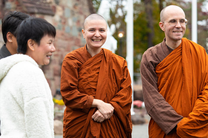 Ayyā Somā (left) and Bhante Suddhāso (right), the co-founders of Empty Cloud Monastery.
