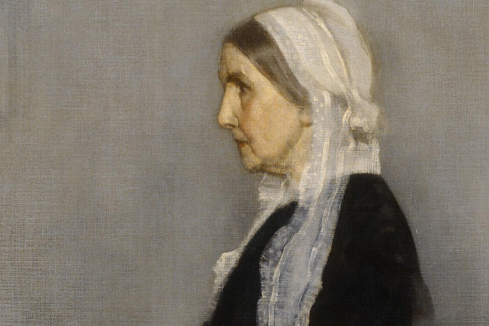 James Abbott McNeill Whistler's famous 1871 oil on canvas was actually conceived as "an experiment in color." It's called <em>Arrangement in Gray and Black No.1: Portrait of the Artist's Mother</em>.