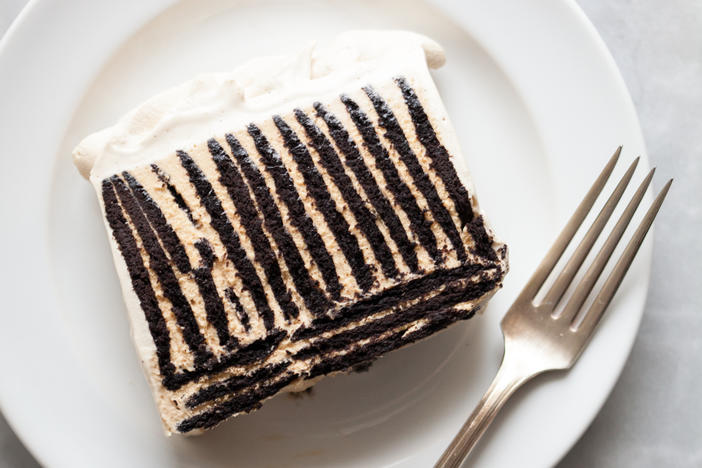 The classic version of the icebox cake uses Nabisco Famous Chocolate Wafers, which were discontinued earlier this year.