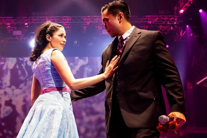 Arielle Jacobs and Jose Llana as Imelda and Ferdinand Marcos in <em>Here Lives Love.</em>