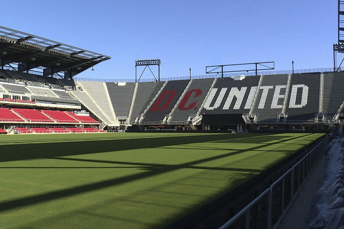 Audi Field, a soccer-specific stadium is shown in Buzzard Point in Washington, DC on July 9, 2018.