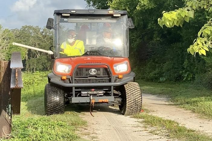 Mosquito control teams in Sarasota County, Florida have been spraying larvicides, which target immature mosquitoes, in areas where standing water could serve as breeding grounds for <em>Anopheles</em>, the type of mosquito that can spread malaria.