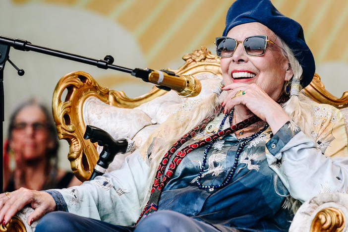 At the Newport Folk Festival in 2022, Joni Mitchell gave her first full-length performance in 22 years. The recording, <em>At Newport</em>, is out July 28.