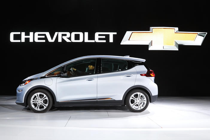 Chevrolet shows off its Chevrolet Bolt at the North American International Auto Show on Jan. 9, 2017, in Detroit. GM will introduce a new-generation Bolt after earlier saying it would halt production.