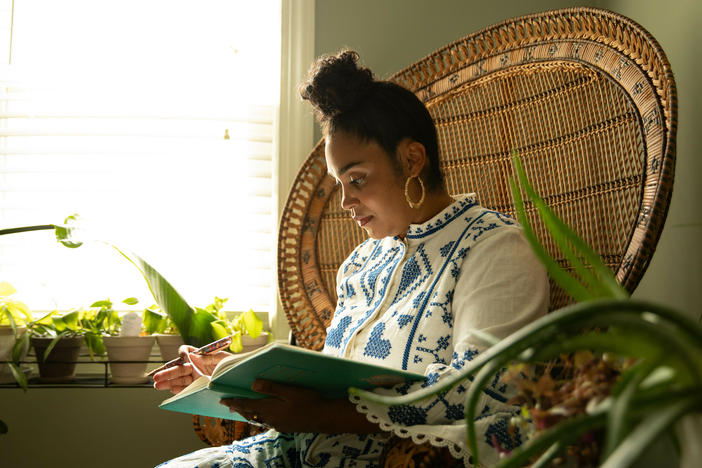 Author Elizabeth Acevedo's new novel, <em>Family Lore</em>, centers four sisters — Matilde, Flor, Pastora, and Camila — and their daughters.