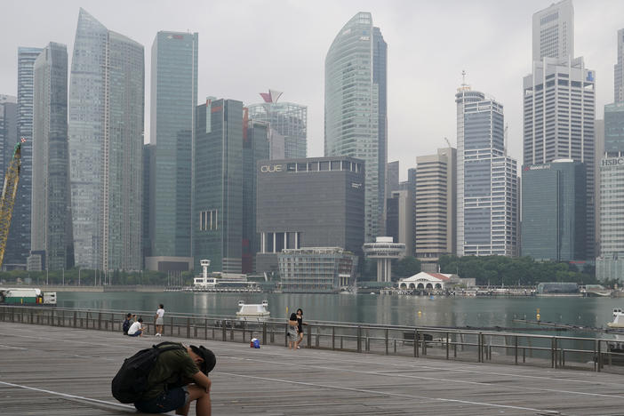 The central business district is shrouded by haze in Singapore, on Sept. 23, 2019. Singapore conducted its first execution of a woman in 19 years on Friday, July 28, 2023, and its second hanging this week for drug trafficking despite calls for the city-state to cease capital punishment for drug-related crimes.