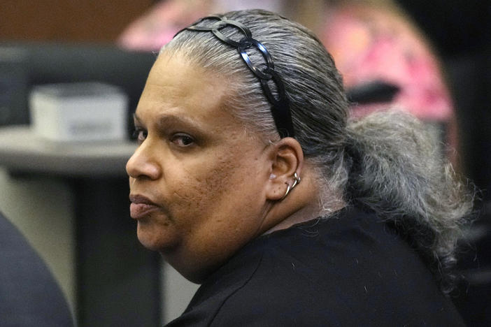 Rafaela Vasquez pauses during a court hearing in Phoenix on Friday prior to accepting a plea agreement of three years of supervised probation for the Uber autonomous vehicle crash that killed 49-year-old Elaine Herzberg.