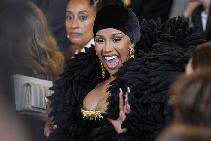Cardi B, seen here on July 3, was performing in Las Vegas when a fan threw a drink at her. Concertgoers have thrown objects at musical artists in several highly publicized instances in the past few months.