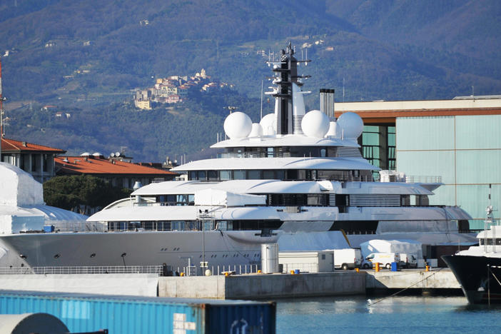 The Scheherazade, a 460-foot superyacht, has been held in Italy since May 2022 in response to Russia's invasion of Ukraine. It is believed to have ties to Russian President Vladimir Putin.