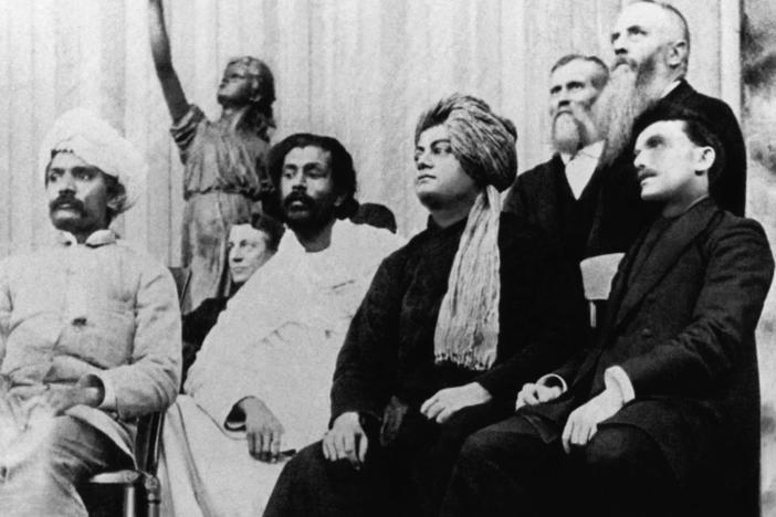 Religious leaders at the first Parliament of the World's Religions in 1893 gathered as part of the World's Columbian Exposition.