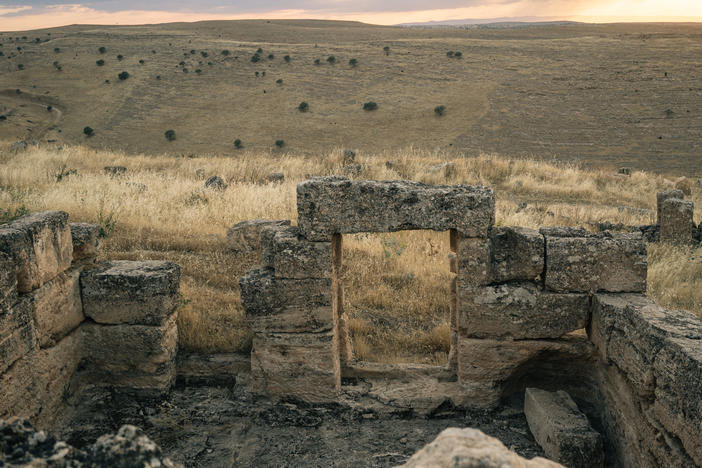 Ruins of housing believed to have been used by soldiers stationed at the garrison.