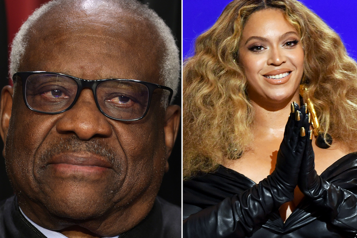 From left: Clarence and Beyoncé