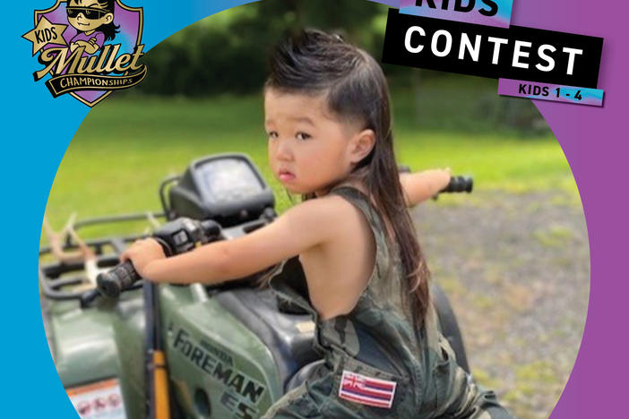 Ezekiel Arita, from Kaneohe, Hawaii, calls his hairstyle "Mr. Aloha Mullet." His hairdo makes him feel like a superhero.