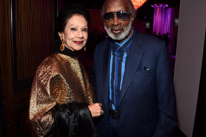 Clarence Avant and his wife, Jacqueline, attending a Grammy Awards event in 2020. Avant died Sunday at age 92. Jacqueline Avant was killed in 2021.