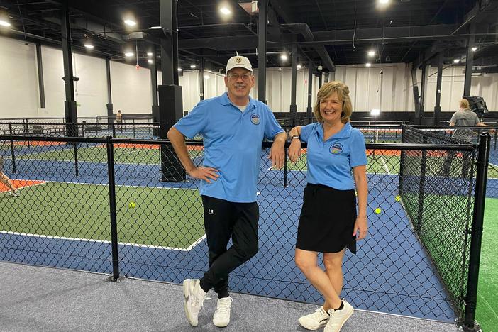 Will and Denise Richards are the owners of Dill Dinkers, an indoor pickleball court chain.