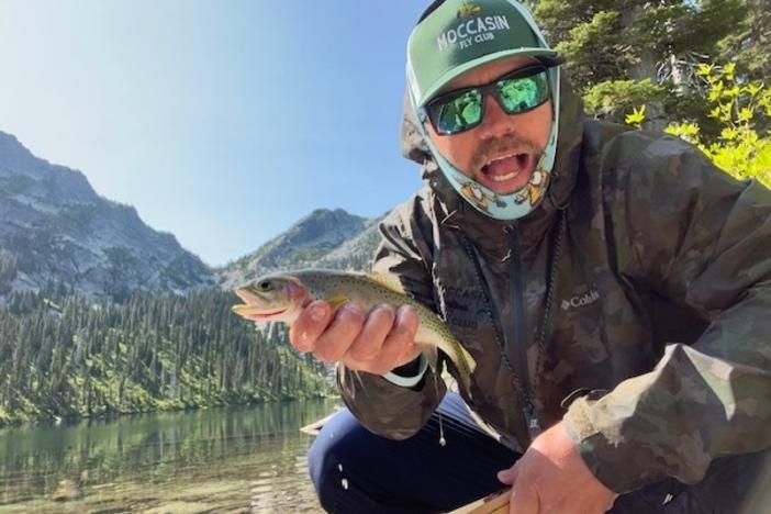 John Hunt catches a fish during his extensive fun-filled summer.