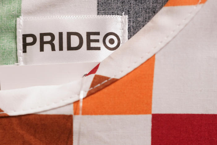 Pride month merchandise is displayed at the front of a Target store in Hackensack, N.J., Wednesday, May 24, 2023. (AP Photo/Seth Wenig)