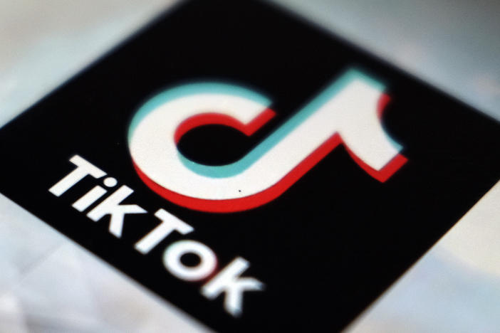 New York City banned TikTok on government-owned devices on Wednesday, officials said. Here, the TikTok app logo, shown in Tokyo, on Sept. 28, 2020.