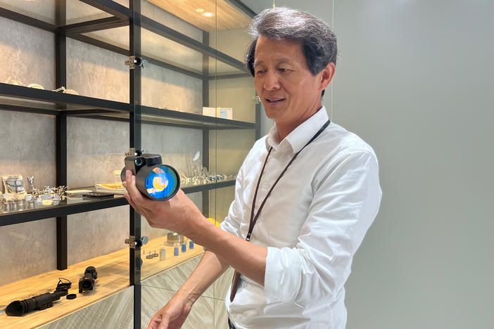 Po Sheng Lai, the founder of Shern Yeong Precise Optical, a company in the northern Taiwanese city of Yilan that makes high-end glass is pivoting to making defense products.
