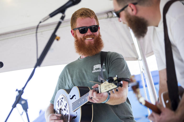 Oliver Anthony performs in Moyock, North Carolina, on Saturday.