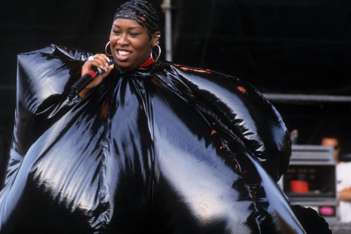 Missy Elliot performs at Lilith Fair at Jones Beach, New York, New York, July 16, 1998