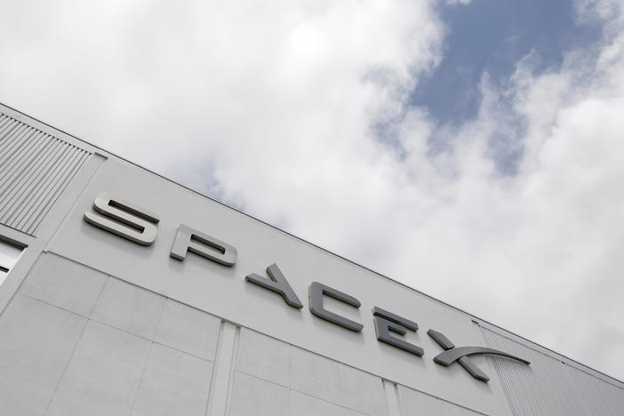 The SpaceX headquarters is seen, May 25, 2012, in Hawthorne, Calif. On Thursday, Aug. 24, 2023, the U.S. Department of Justice filed suit against SpaceX, the rocket company founded and run by Elon Musk, for alleged hiring discrimination against refugees and people seeking or already granted asylum.