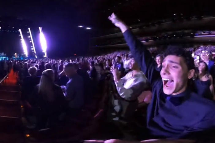 Juan Lastra unabashedly stood up, sang and <a href="https://www.tiktok.com/@juanp_lastra/video/7272089604314975531">filmed himself</a> during one of Adele's concerts in Las Vegas. When security tried to get him to sit down, Adele told them to leave him alone.