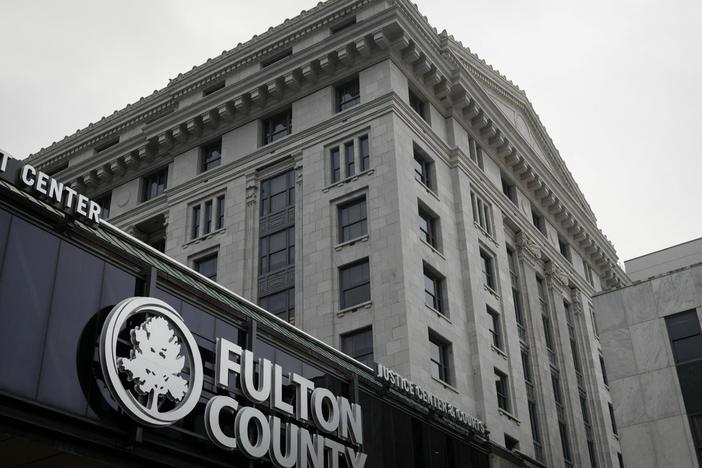 The Fulton County Courthouse in Atlanta is seen on Tuesday.