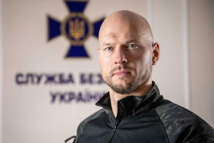 Illia Vitiuk, the head of the cyber department at Ukraine's top counterintelligence agency.