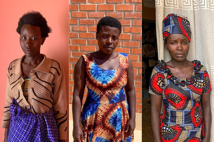 These Rwandan women were imprisoned for having abortions, before they were pardoned and released in 2019. From left: Nyiramahirwe Epiphanie, 26, was sentenced to 15 years. Akingeneye Theopiste was sentenced to 10 years. Akimanizanye Florentine was sentenced to 10 years. Mushimiyimana Anjerike, 29, served more than five years for inducing an abortion using pills she says she bought at a pharmacy.