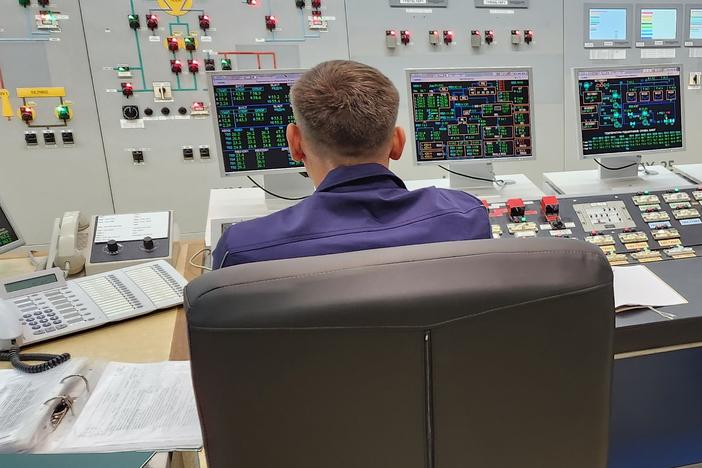 Technicians at the Khmelnytskyi nuclear power plant demonstrate the process for reactivating one of the facility's Soviet-era reactors.