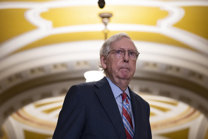 Senate Republicans are facing continued questions about the health of Senate Minority Leader Mitch McConnell after the Kentucky Republican suffered two public health incidents.