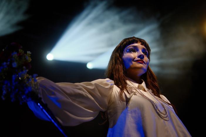 Lauren Mayberry performs at the 9:30 Club in D.C. on Monday.