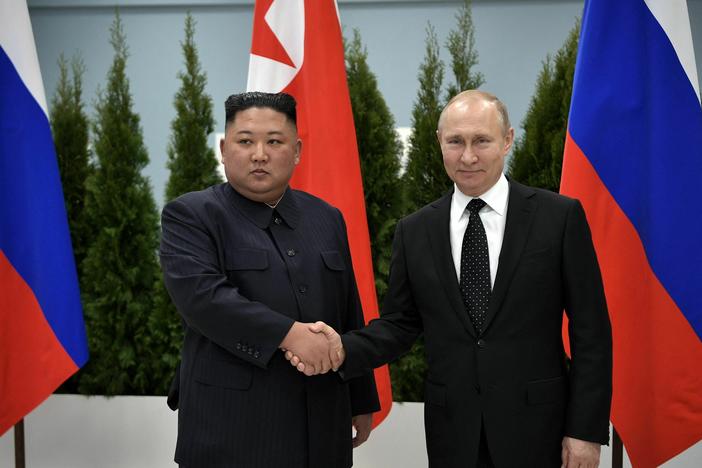 Russian President Vladimir Putin last met with North Korean leader Kim Jong Un in 2019 in Vladivostok. The Kremlin confirmed Monday that Kim and Putin will meet again this week, also in Vladivostok.