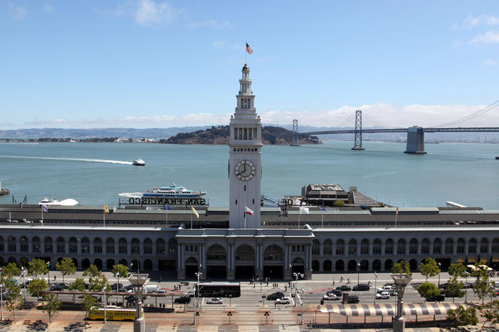 Threatened by rising sea levels, San Francisco is considering drastic measures to save its historic shoreline. Above, the Ferry Building pictured in 2009.