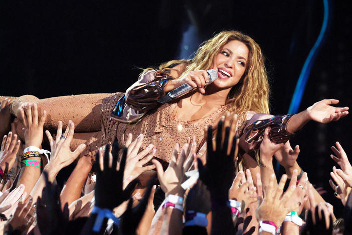 Shakira at the 2023 MTV Video Music Awards.