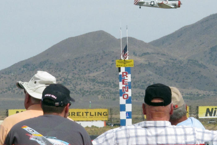 This photo was taken on Sept. 14, 2012 at the National Championship Air Races in Reno, Nev. Two pilots died in a collision Sunday on what was the last day of the famed air races, which were being held for the last time ever this year in Reno.