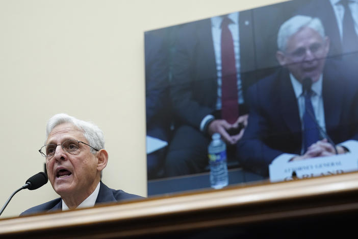 Attorney General Merrick Garland appears before a House Judiciary Committee hearing on Wednesday in Washington, D.C.