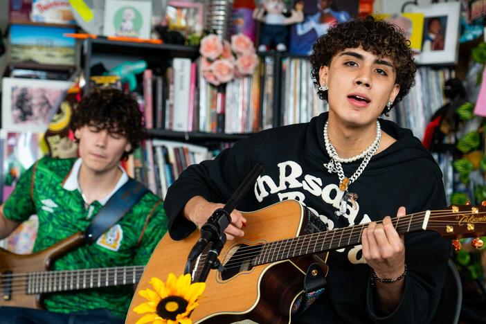 DannyLux performs a Tiny Desk concert at NPR Music in Washington, D.C.